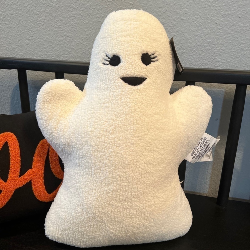 Ghost Girl Sherpa PlushPillow NWT 16” Tall